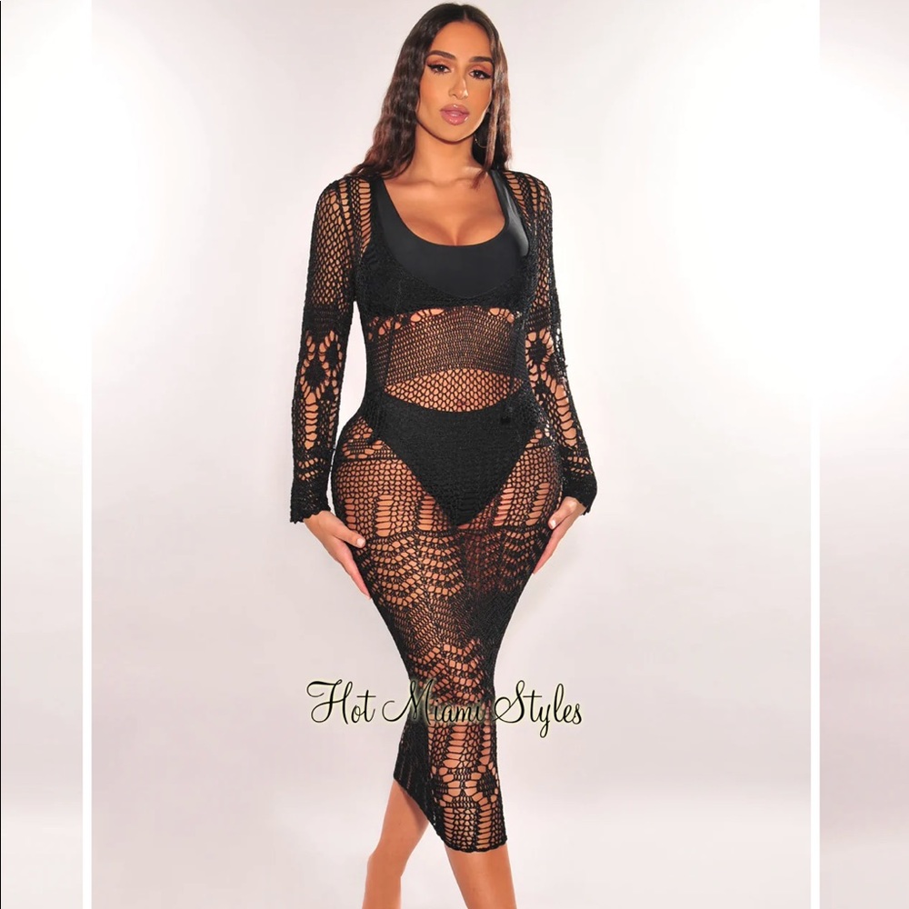 Sexy fishnet cover up